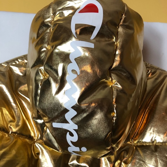 🔴SOLD🔴Champion gold NASA puffer jacket size XL - Picture 10 of 13